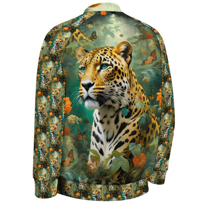 Leopard Flora - All-Over-Print Baseball Jacket