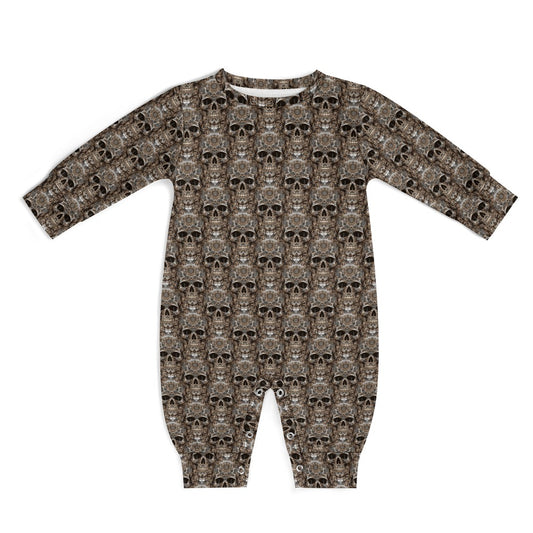 Skull Totem - Patterned Baby Romper