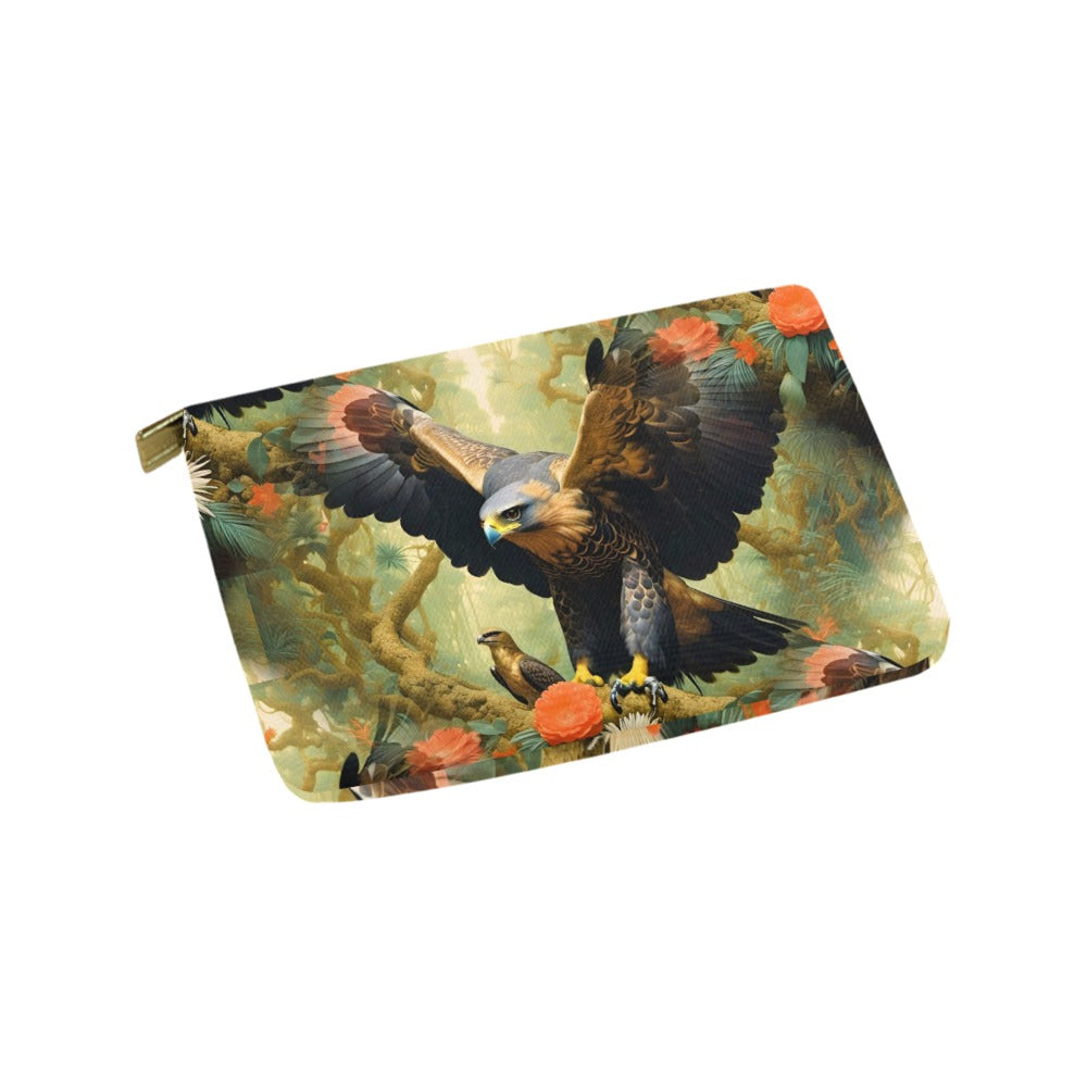 Eagle Flora - Soaring Spirit Zip Pouch