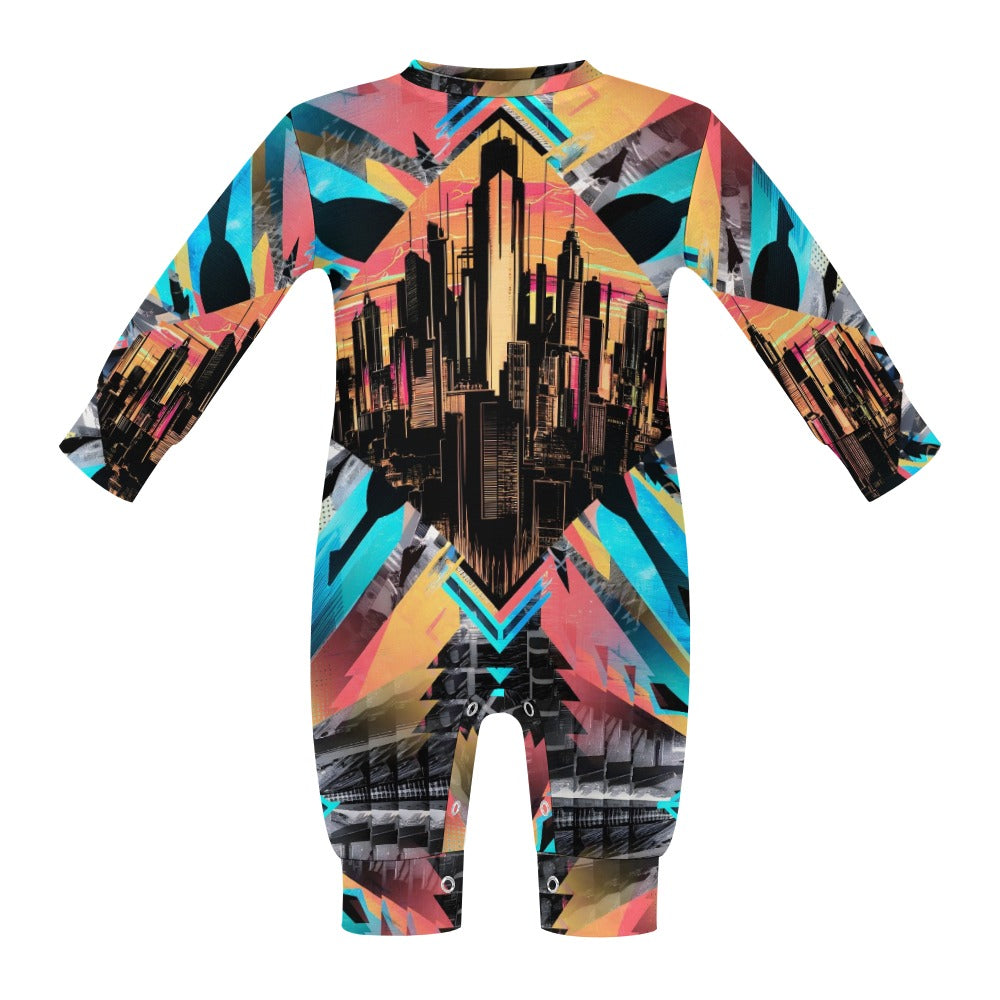 Neon Nights - Baby Onesie - A Futuristic Vibe