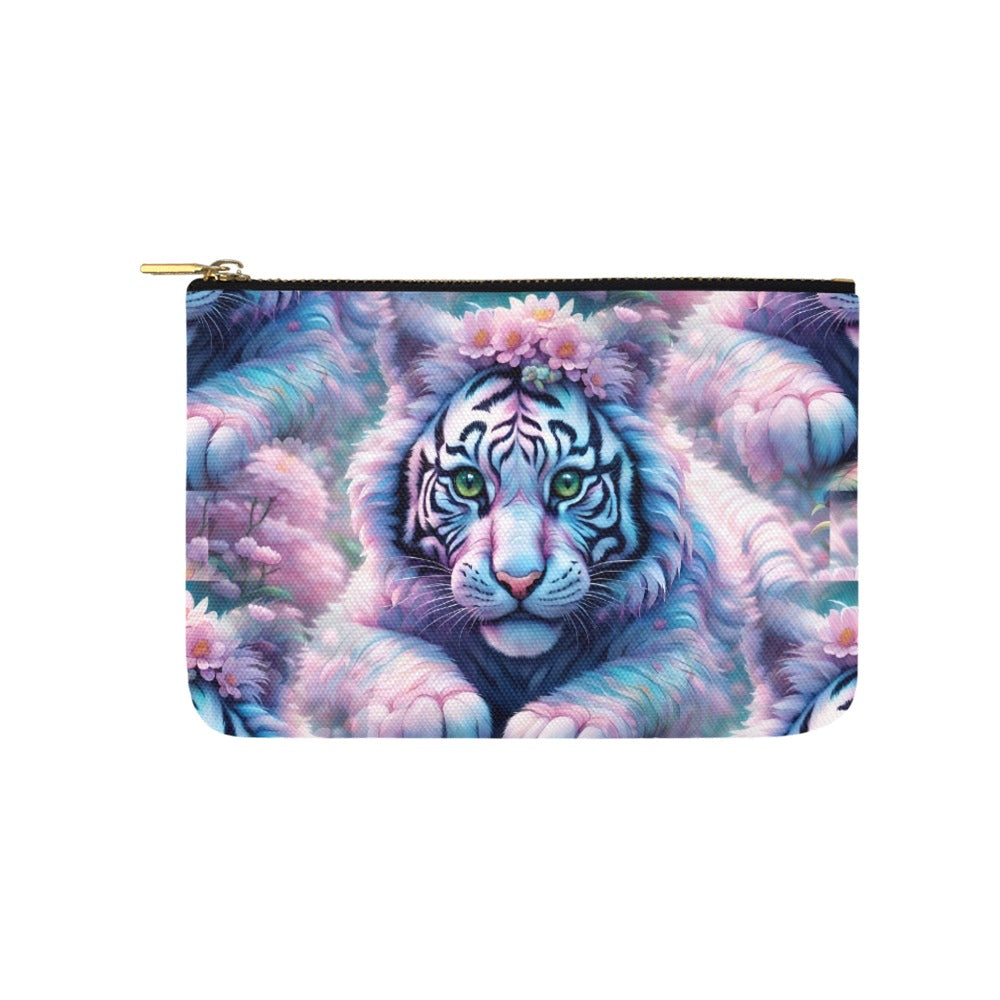 Adorable White Tiger - Zip Pouch