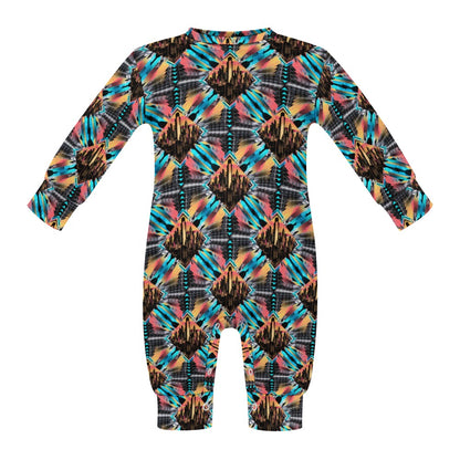 Neon Nights - Patterned Baby Onesie - A Futuristic Vibe