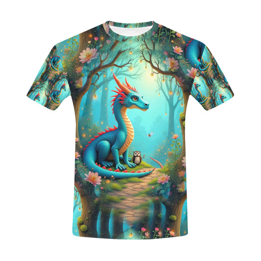 Fable Forest - Unisex All Over Print Dragon Dreams T-Shirt