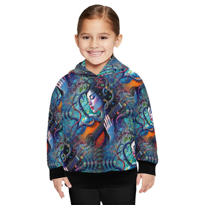 Nature's Muse - Little Kids Hoodie - A Harmonious Blend - 2-7 years