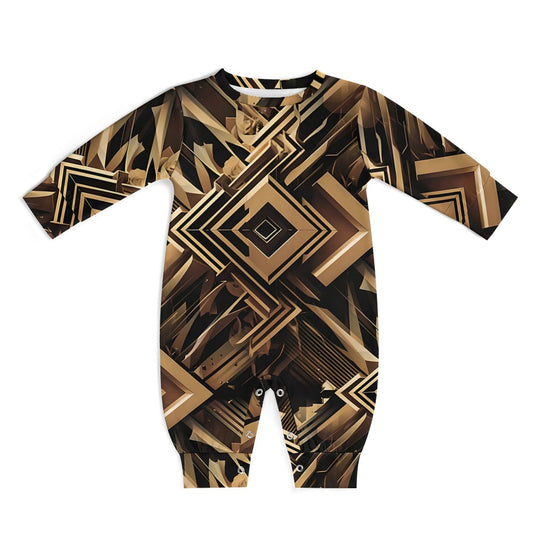 Metallic Maze - A Futuristic Baby Onesie