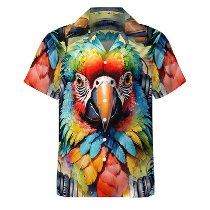 Macaw Beats - Cuban Collar Shirt