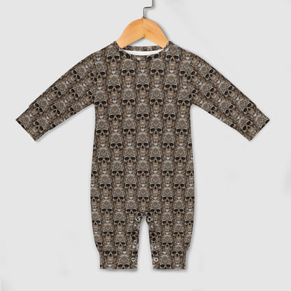 Skull Totem - Patterned Baby Romper