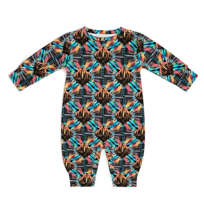 Neon Nights - Patterned Baby Onesie - A Futuristic Vibe