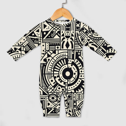 Linear Labyrinth - Baby Onesie - A Mind-Bending Design