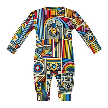 Rainbow Riot - Baby Onesie - A Vibrant Celebration