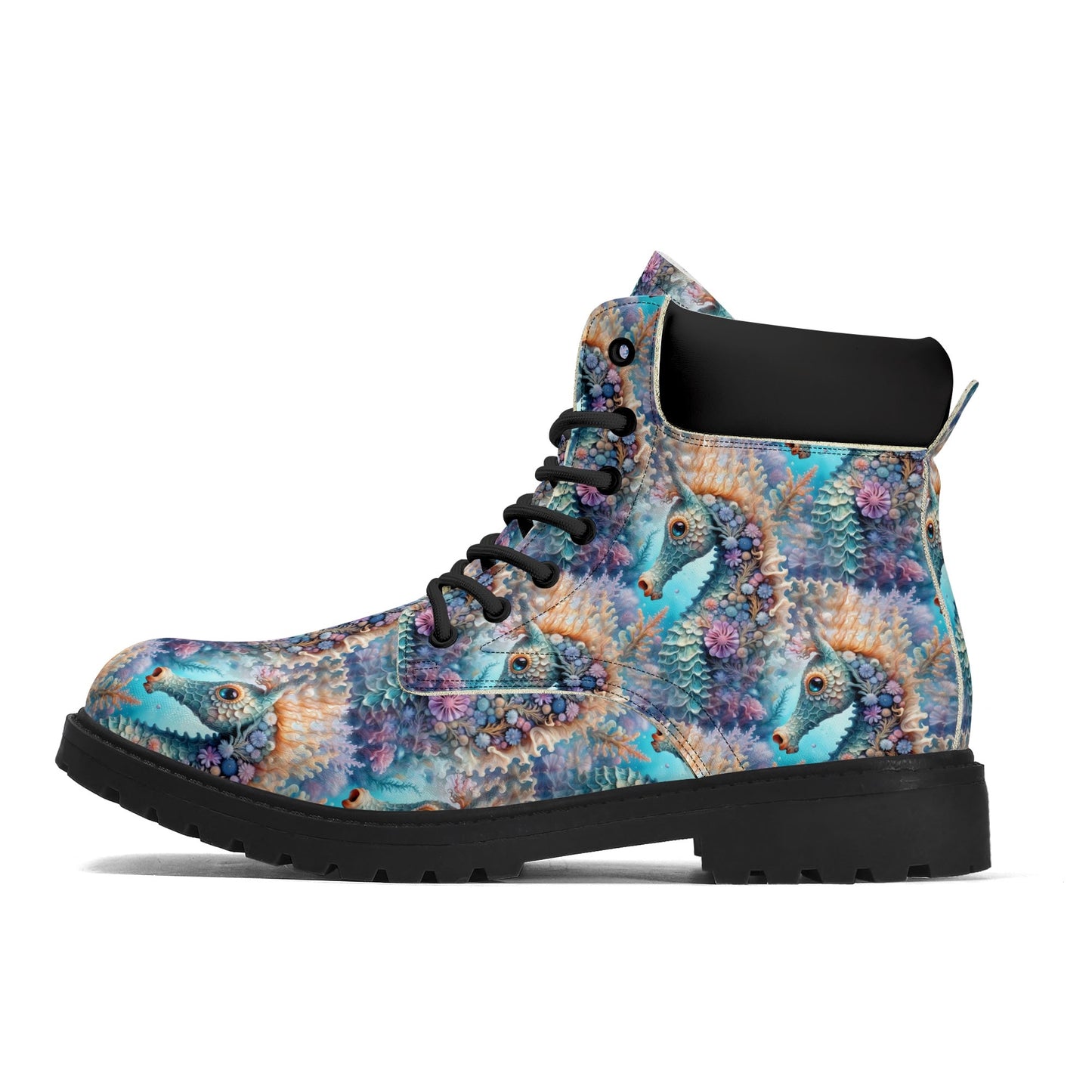 Adorable Seahorse - Men's Underwater Fantasy Boots