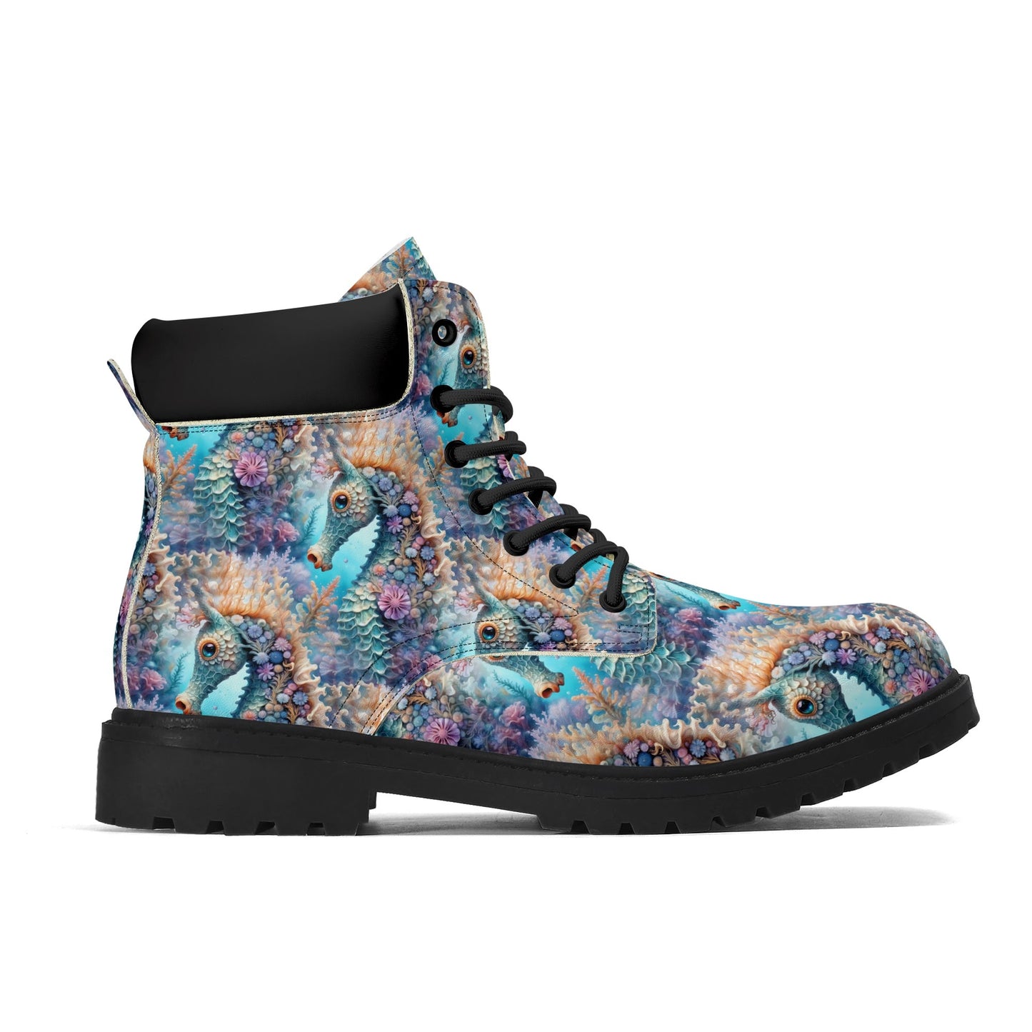 Adorable Seahorse - Men's Underwater Fantasy Boots