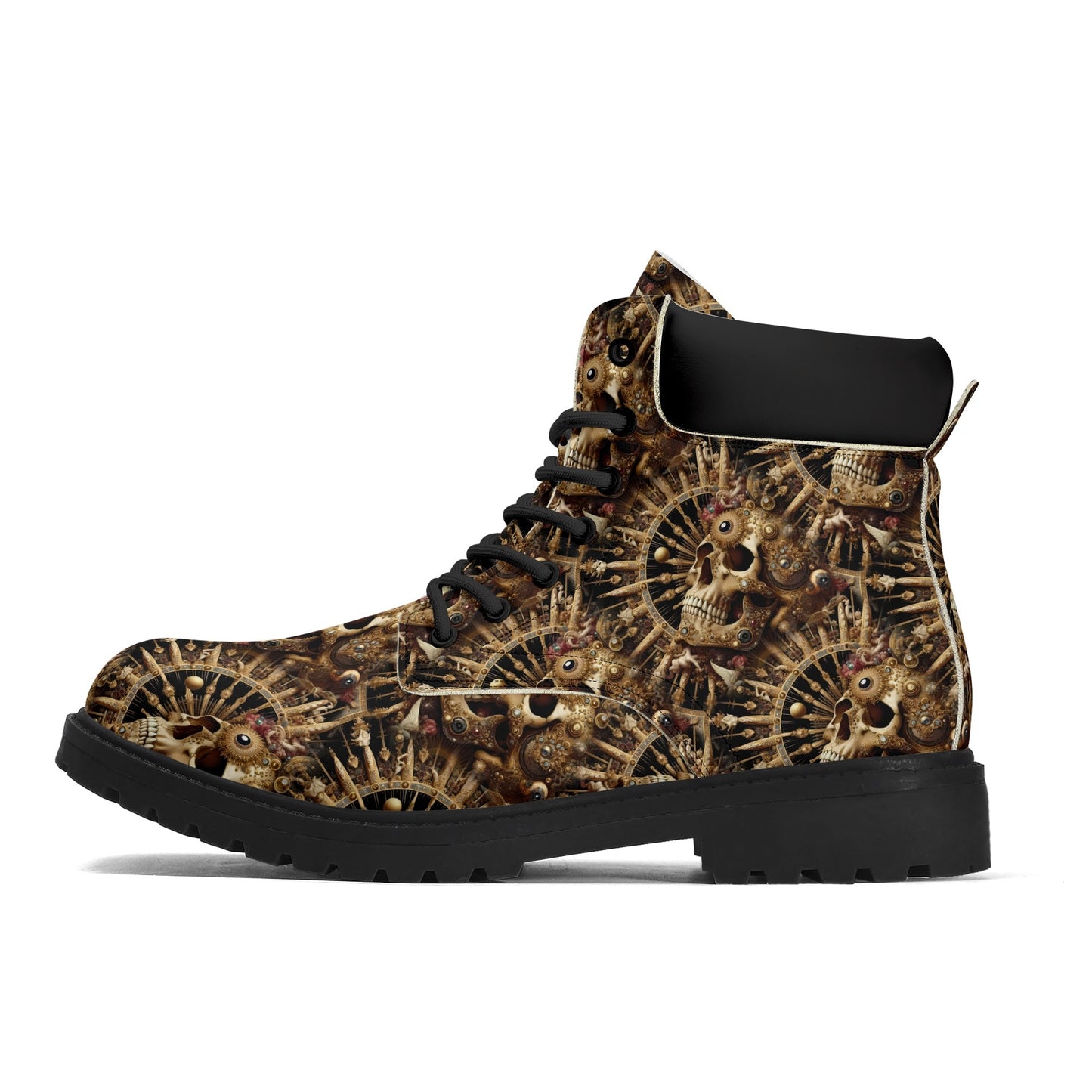 Baroque Bliss - Men's Skull Boots