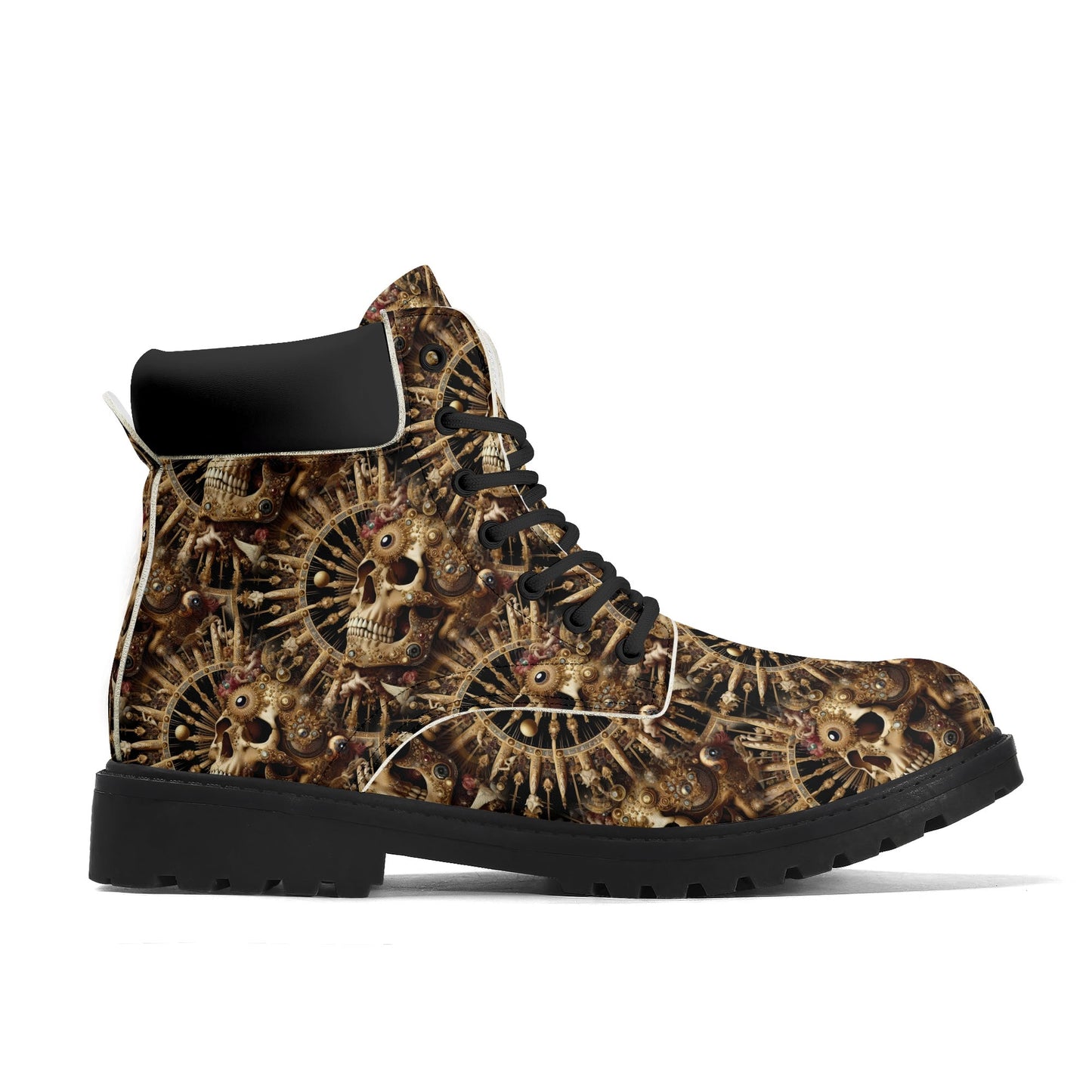 Baroque Bliss - Men's Skull Boots