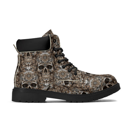 Skull Totem - Men's Tribal Fusion Boots