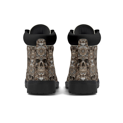 Skull Totem - Men's Tribal Fusion Boots