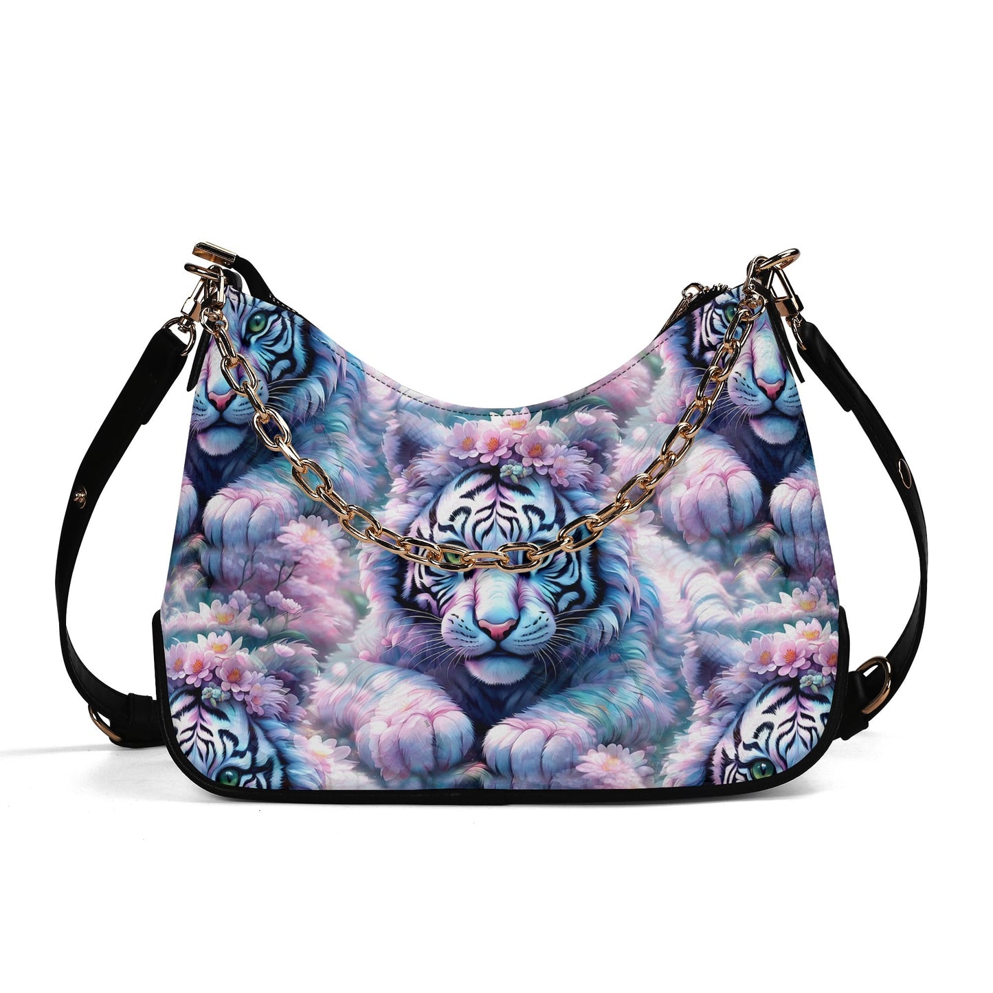 Adorable White Tiger - Fantasy Shoulder Bag