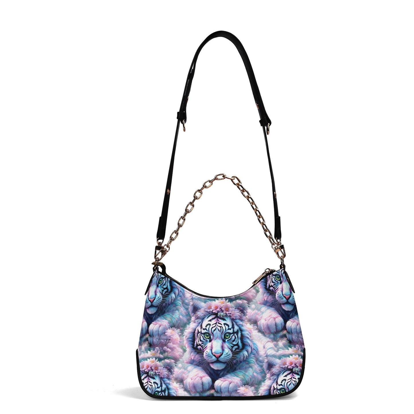 Adorable White Tiger - Fantasy Shoulder Bag