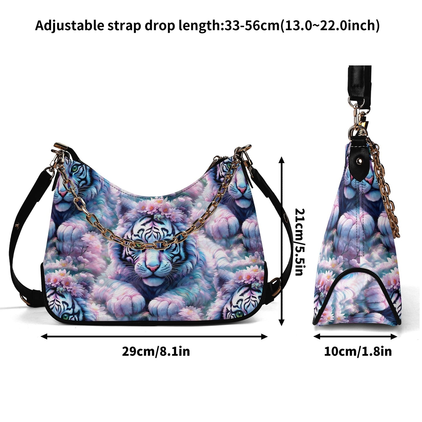 Adorable White Tiger - Fantasy Shoulder Bag