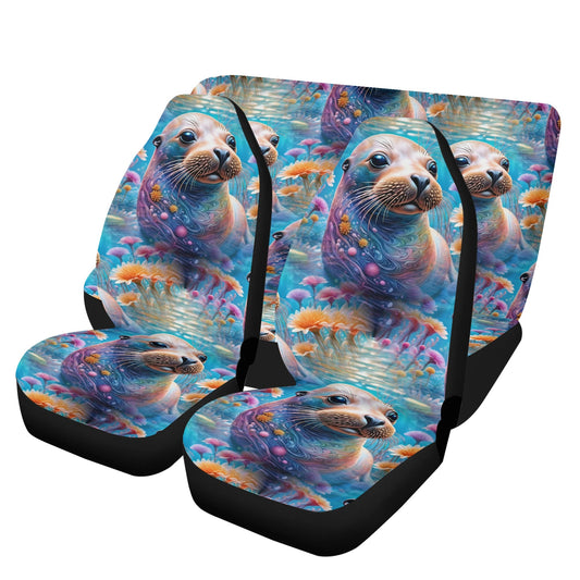 Adorable Sea Lion - Car Seat Covers - Underwater Art, Marine Life