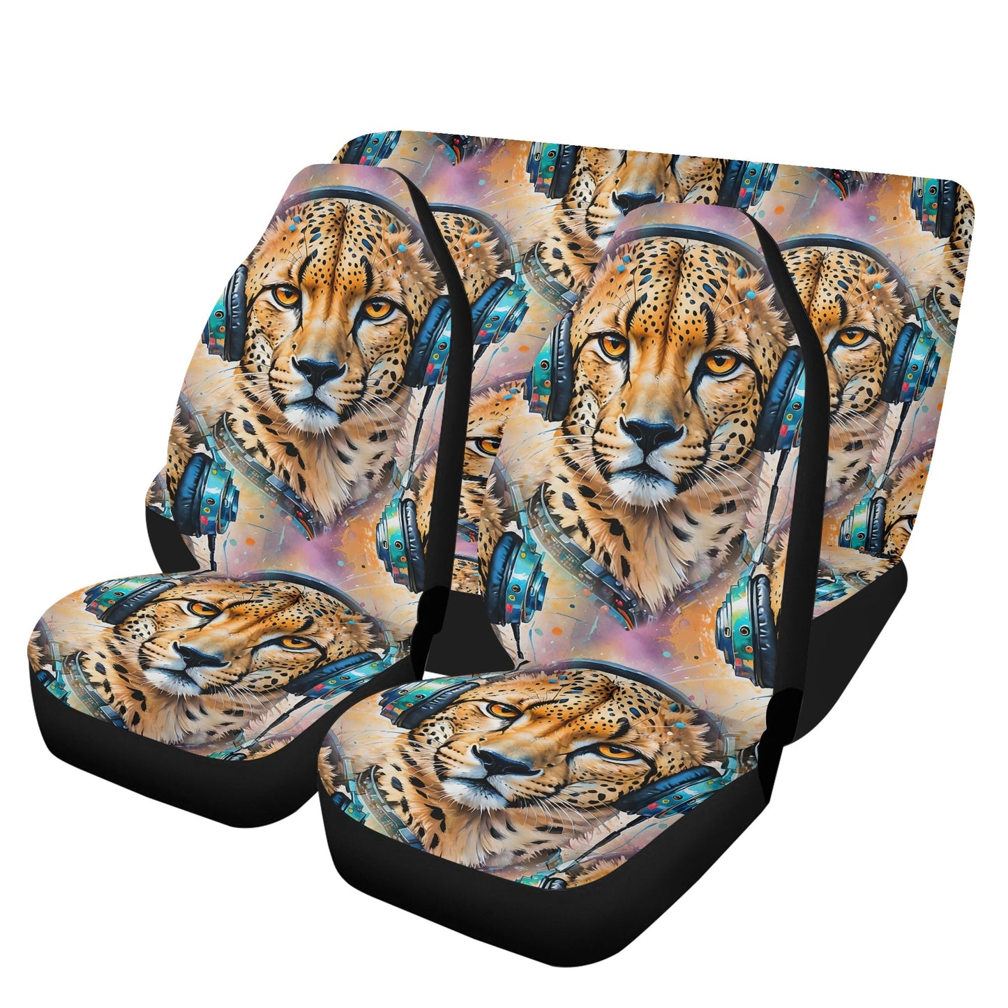 Cheetah Beats - Groove Car Seat Covers