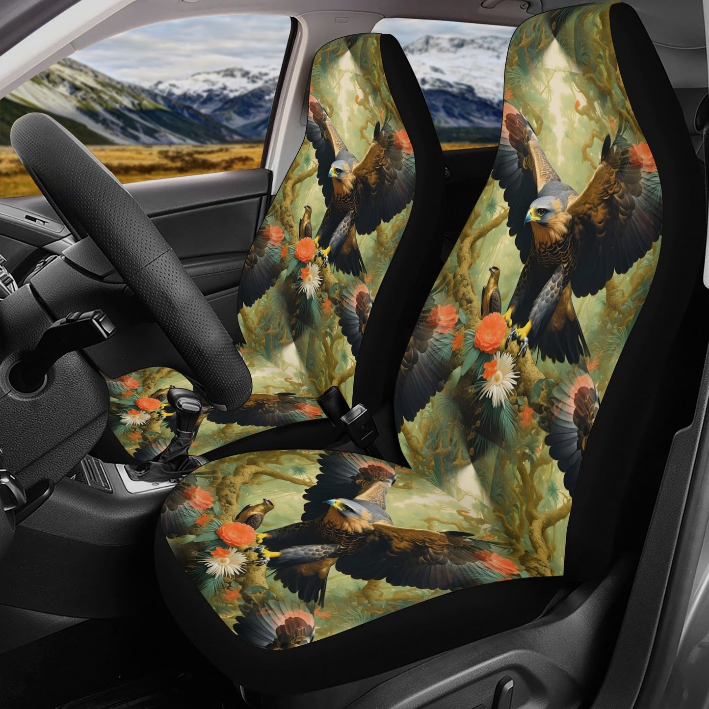 Eagle Flora - Enchanted Forest Car Seat Covers