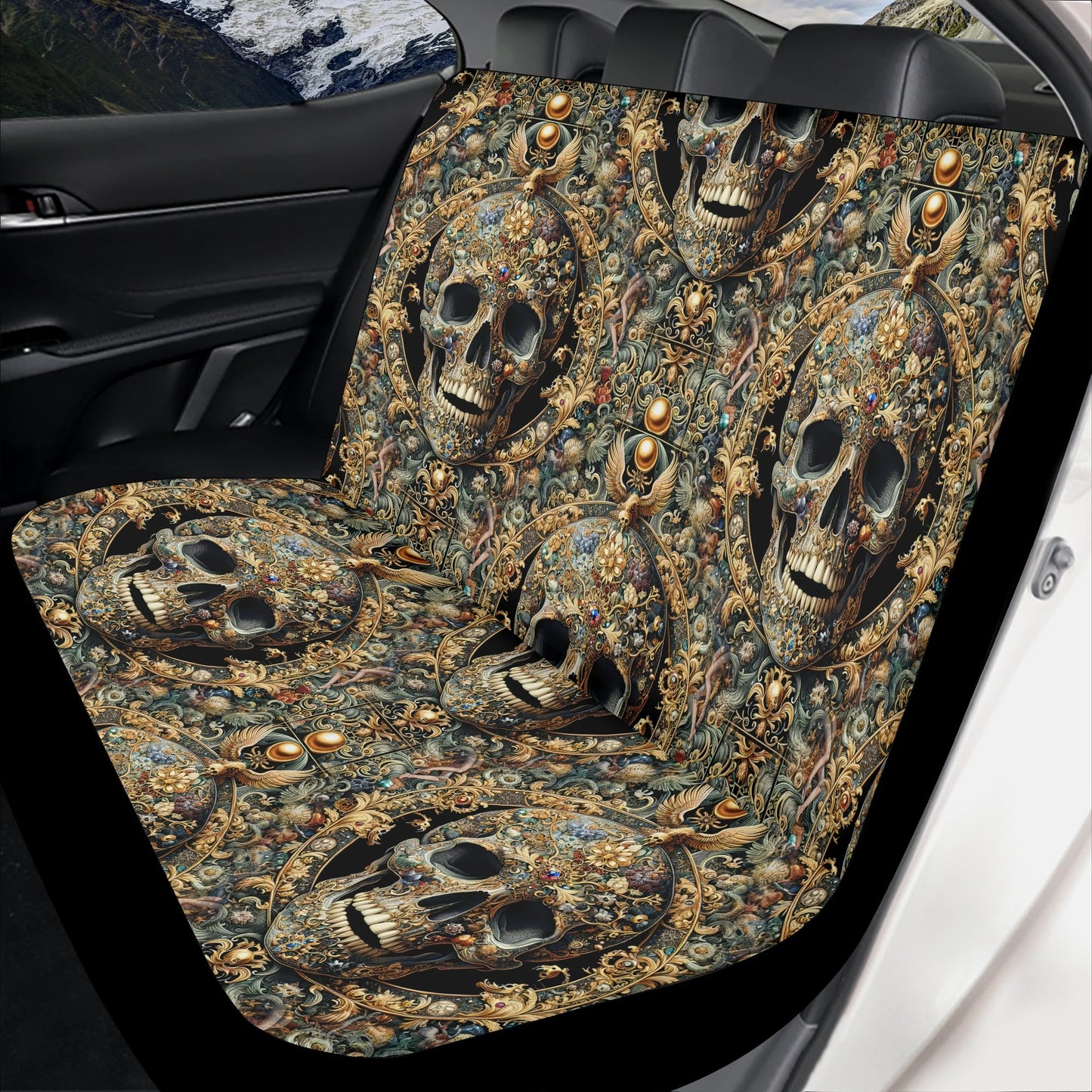 Forbidden Luxury - Mystic Skull Car Seat Covers