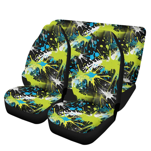 Ink Splashed Abstract Car Seat Covers