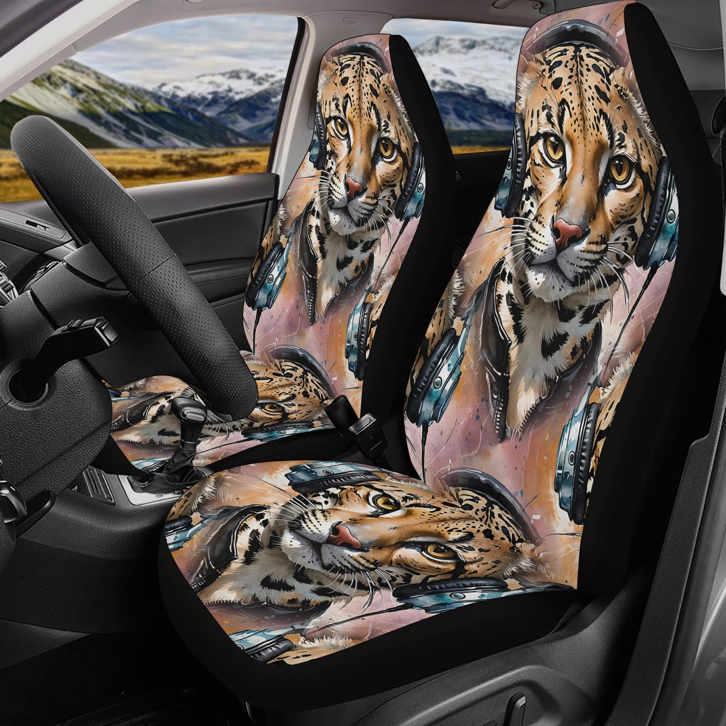 Ocelot Beats - Groovy Car Seat Covers