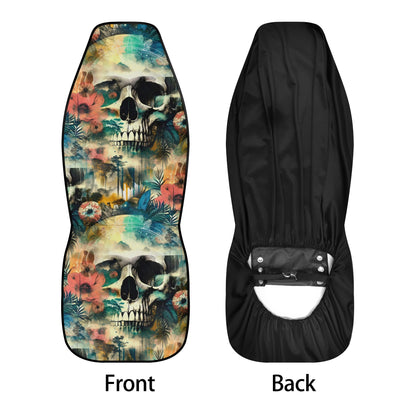 Spaced Out Skull - Car Seat Covers