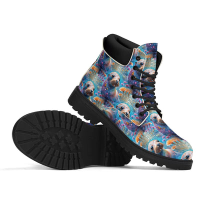 Adorable Sea Lion - Marine Art Boots - Womens All Seasons PU Leather Boots