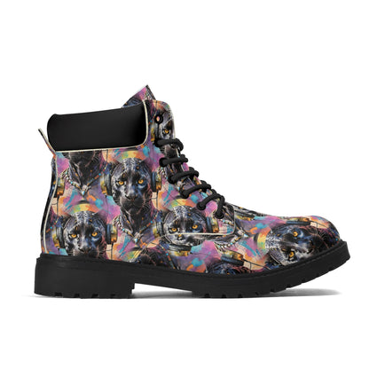 Black Panther Beats - PU Womens Boots - Urban Art