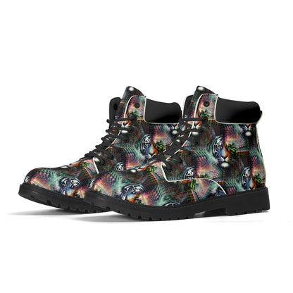 Cybernetic Jungle - Womens PU Leather Boots