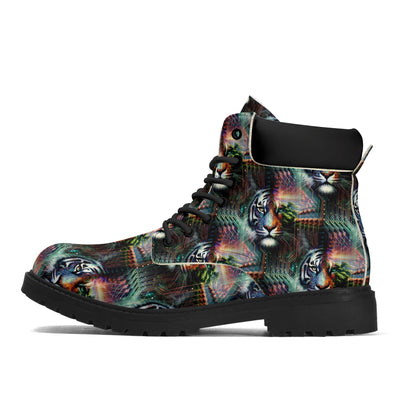 Cybernetic Jungle - Womens PU Leather Boots