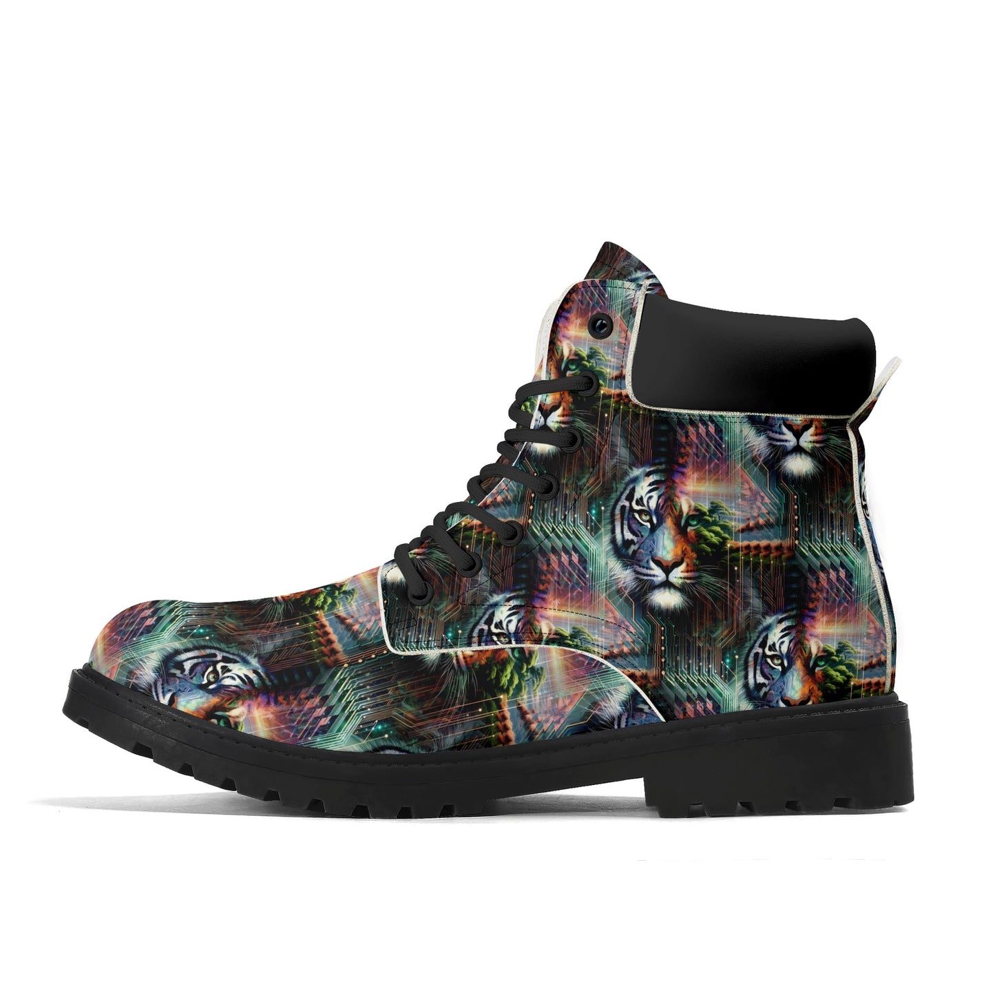 Cybernetic Jungle - Womens PU Leather Boots