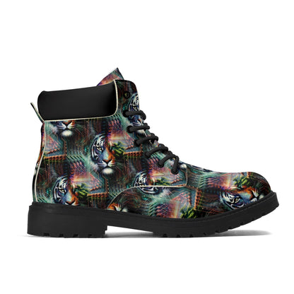 Cybernetic Jungle - Womens PU Leather Boots