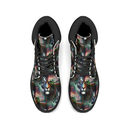 Cybernetic Jungle - Womens PU Leather Boots