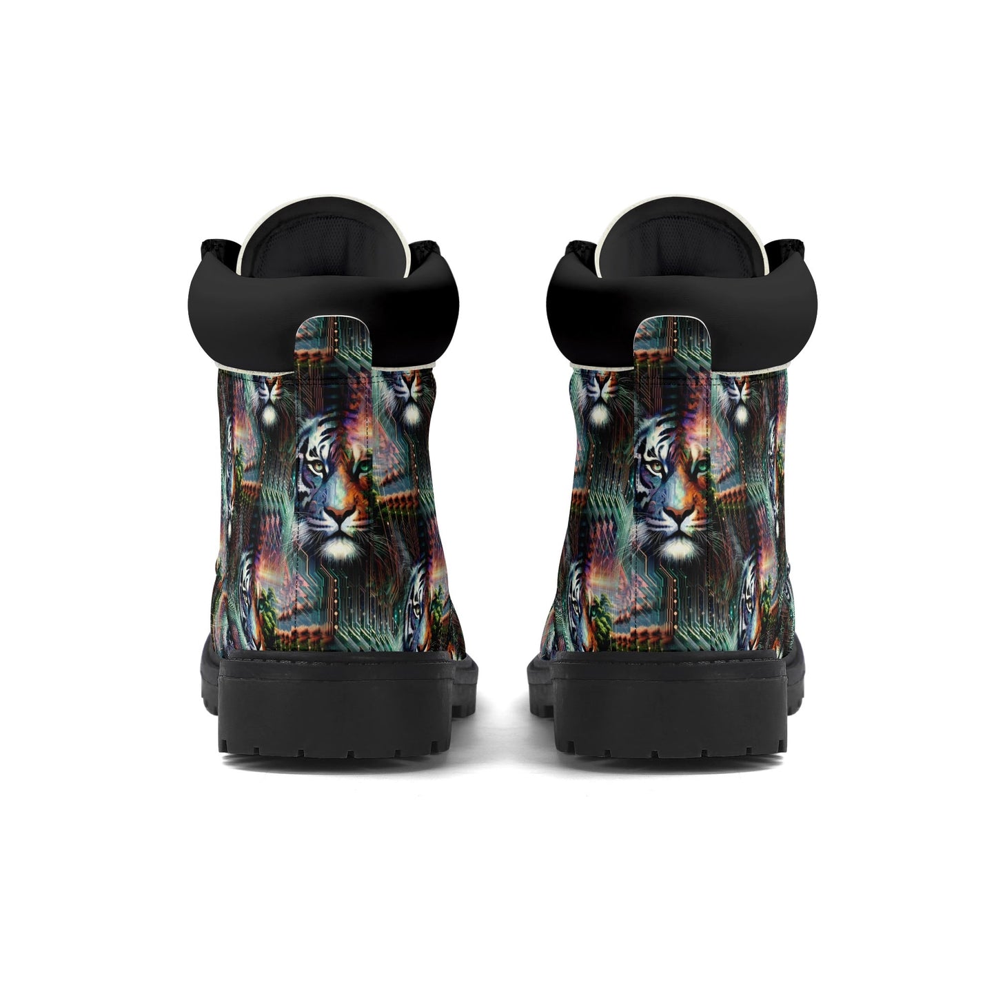 Cybernetic Jungle - Womens PU Leather Boots