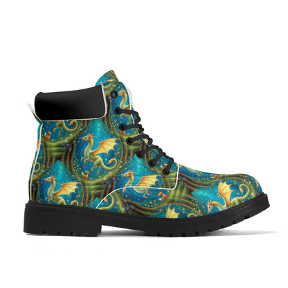 Dragons Daydream - Enchanted Forest Womens PU Leather Boots