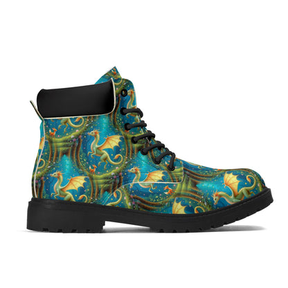 Dragons Daydream - Enchanted Forest Womens PU Leather Boots