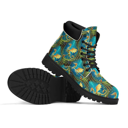 Dragons Daydream - Enchanted Forest Womens PU Leather Boots