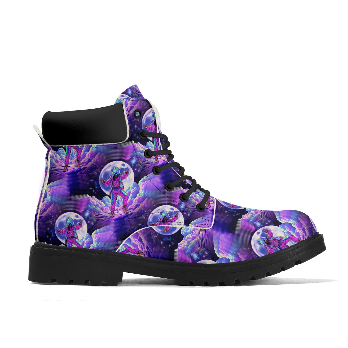 Galaxy Groove - Cosmic Womens PU Leather Boots