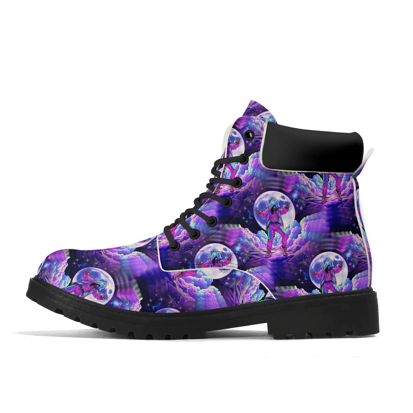 Galaxy Groove - Cosmic Womens PU Leather Boots