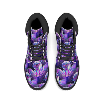 Galaxy Groove - Cosmic Womens PU Leather Boots