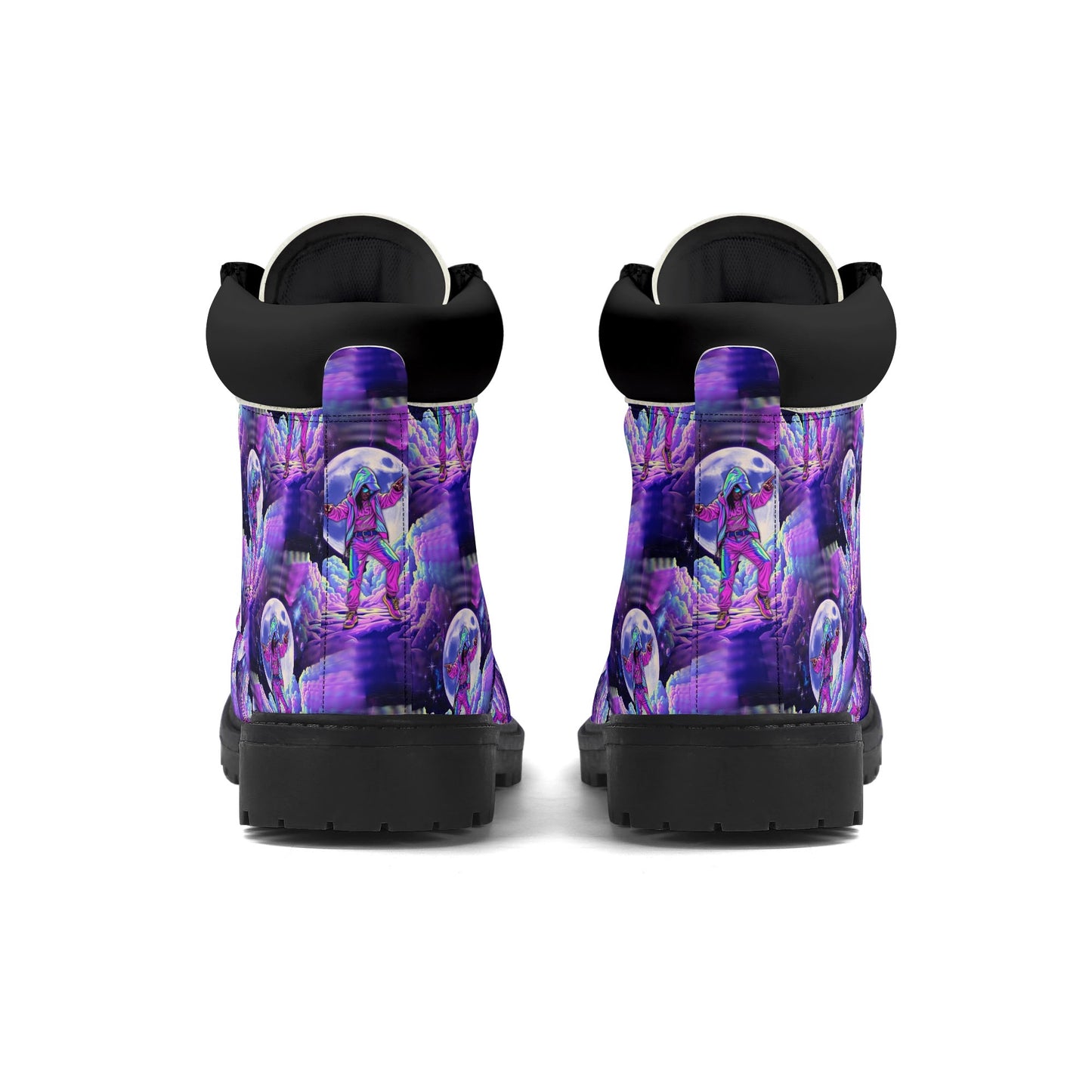 Galaxy Groove - Cosmic Womens PU Leather Boots