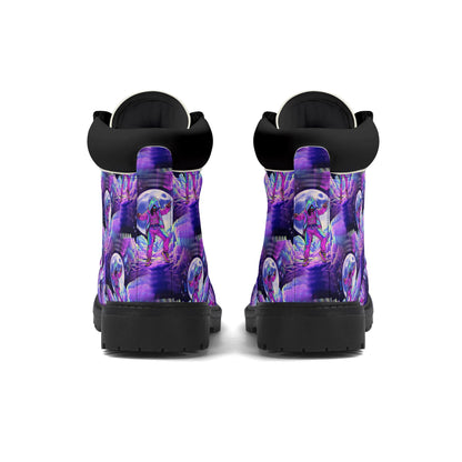 Galaxy Groove - Cosmic Womens PU Leather Boots