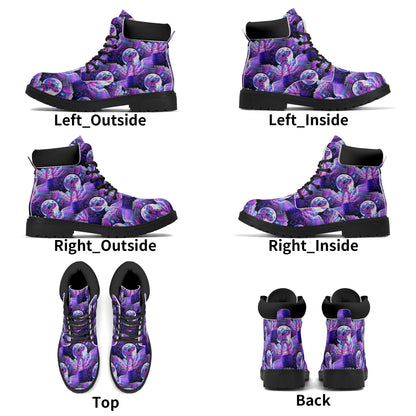 Galaxy Groove - Cosmic Womens PU Leather Boots