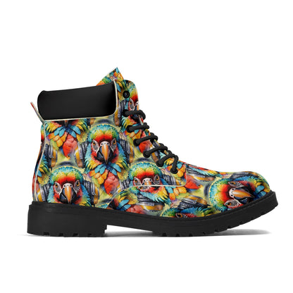 Macaw Beats - Groovy Womens PU Leather Boots