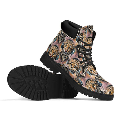 Ocelot Beats - Groovy Womens PU Leather Boots