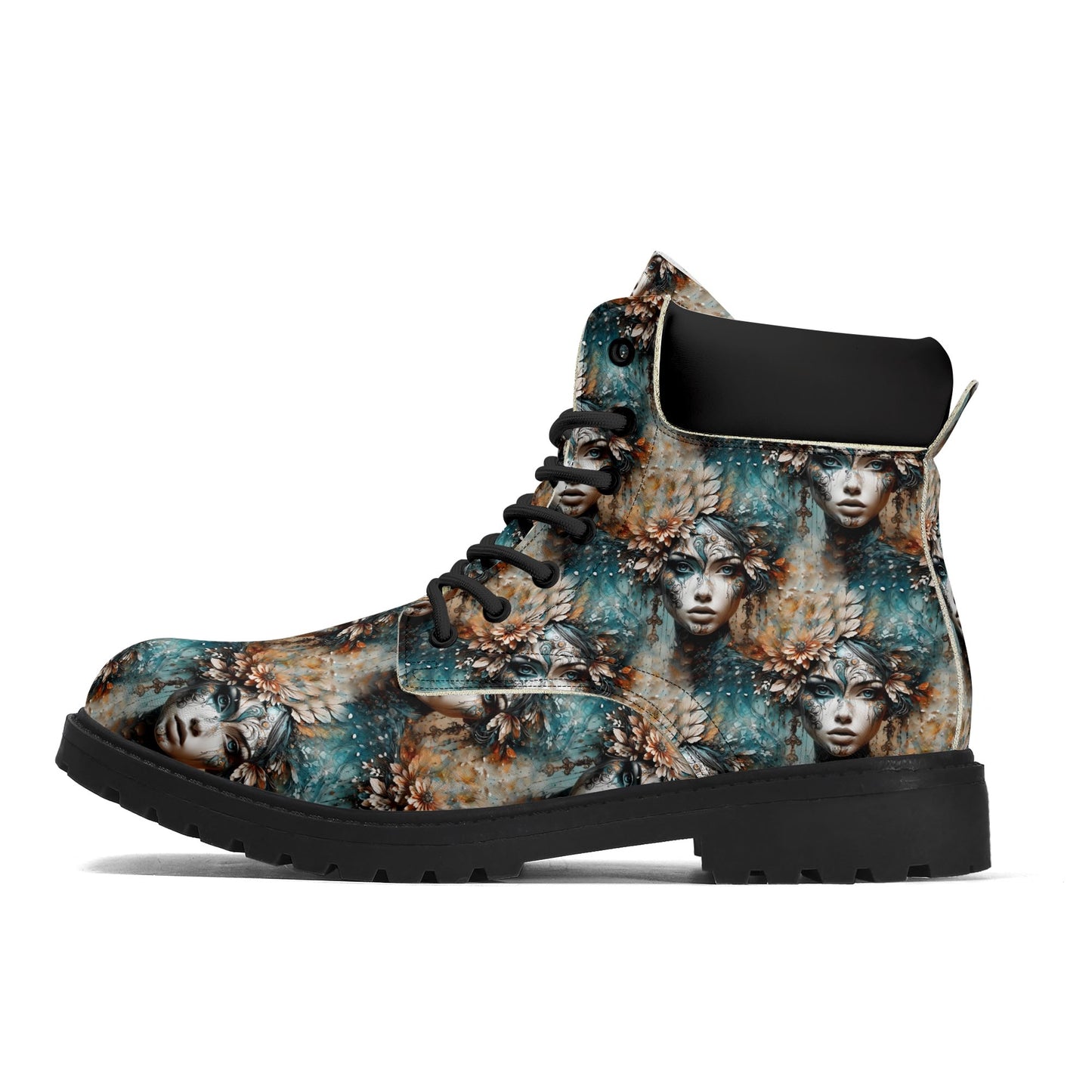 Seraph Shade - Mystical Womens PU Leather Boots